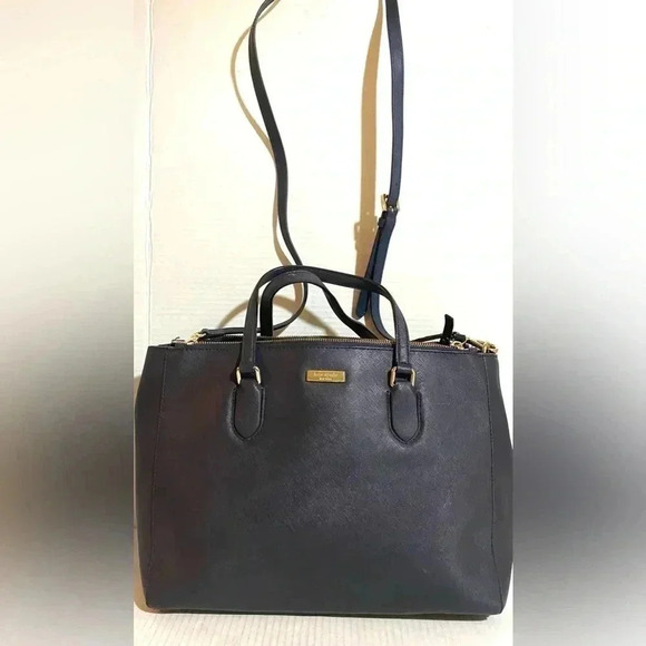 Kate spade blue saffiano leather satchel handbag - Picture 12 of 12
